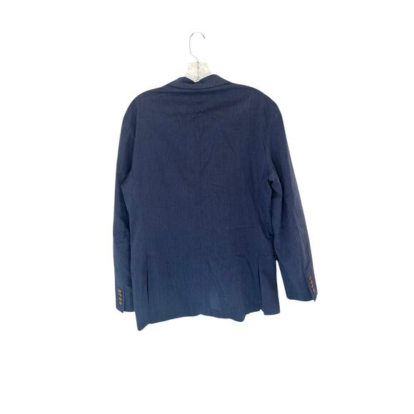 J.Crew‎ Men's Blue Preppy Academia Office Ludlow Slim Fit Suit Jacket Size 38S - Picture 9 of 13